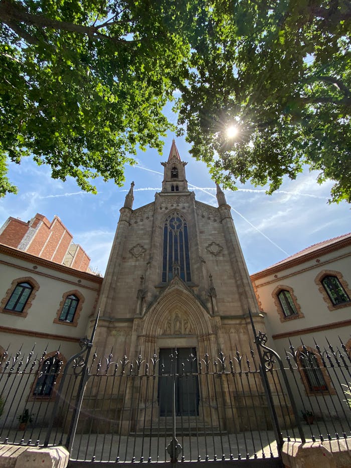 Building of Church and Convent of the Adorators in Barcelona